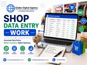shop data entry work