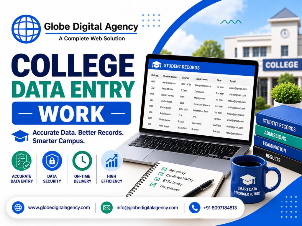 College Data Entry work